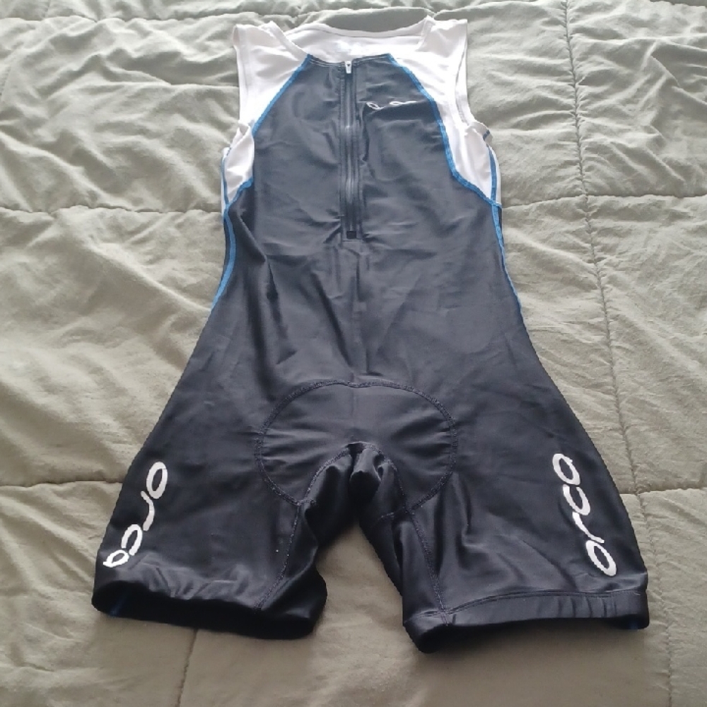 Women's Black and White Triathlon Suit